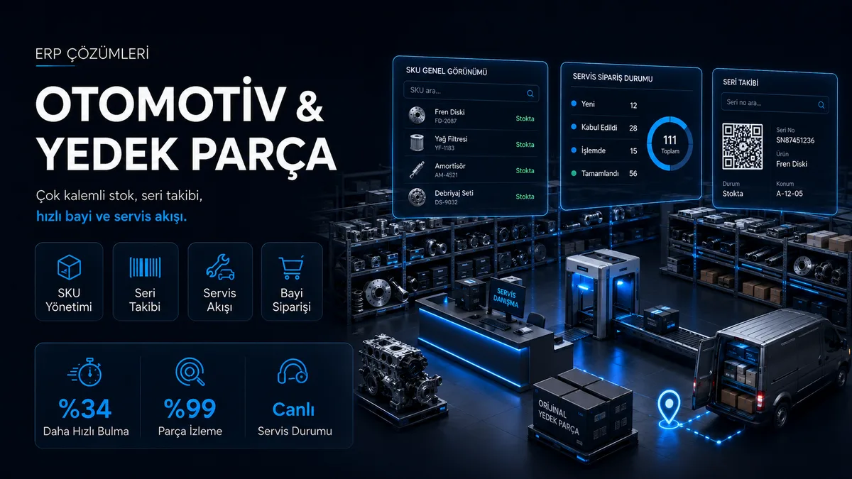 Kayseri mobilya ERP — mobilya üretim tesisi